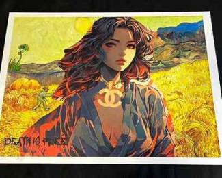 Death NYC Signed Numbered Print  Anime, Vincent Van Gogh  Dated  Stamped
