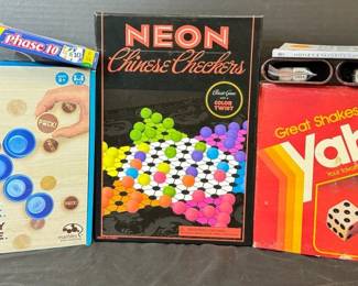 Neon Chinese Checkers, Yahtzee, Puck  More Games
