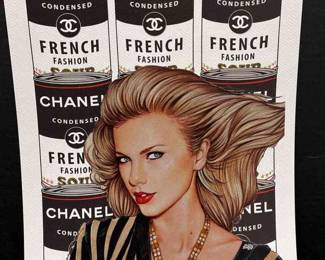 Death NYC Signed Numbered Print  Taylor Swift, Chanel  Dated  Stamped 