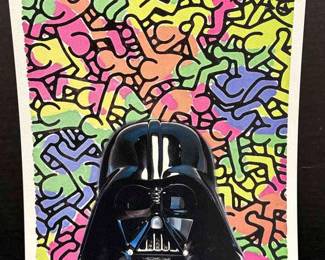 Death NYC Signed Numbered Print  Keith Haring, Star Wars Darth Vader  Dated  Stamped 