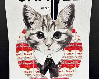  004 Death NYC Signed Numbered Print  Chanel, Cat, Campbells Soup  Dated  Stamped