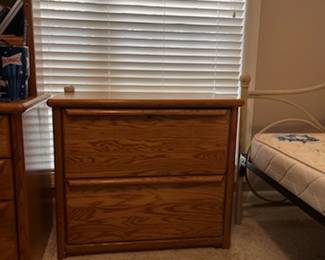 Wooden file cabinet
$50