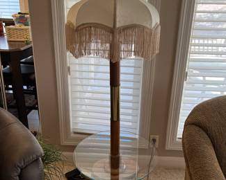 Floor lamp wide table - $45