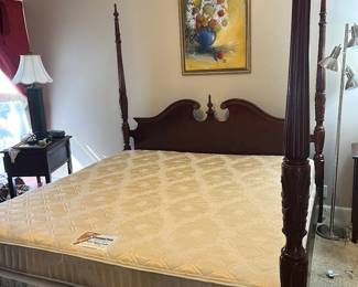 King size bed and mattresses
Available for presale
Headboard/frame $225