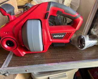 POPULO 20V Cordless Electric Drain Auger/Plumbing Snake 
