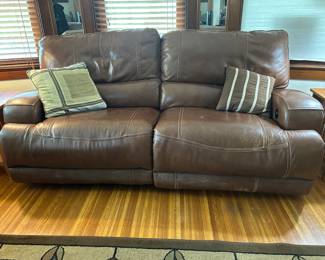 Leather Power Lift Sofa