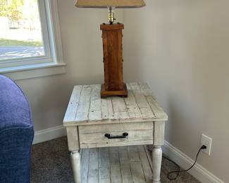 Whitewash end tables