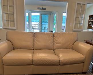 Natuzzi Editions leather sofa