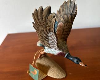 John J Madison Wood Carved Mallard Duck Wildlife Collection Hand Painted Bird