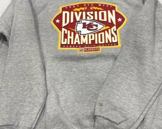 Kansas City Chiefs gray sweatshirt size XL