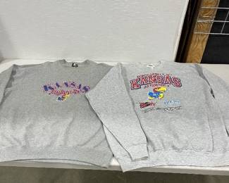 KU Jayhawks sweatshirts size XL