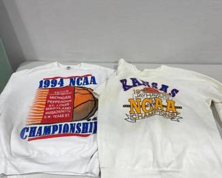 KU Jayhawks basketball sweatshirts size XL