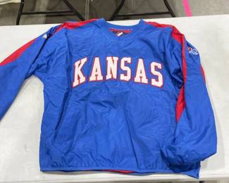 KU Jayhawks embroidered pullover size LG