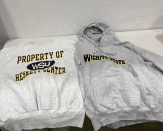 WSU embroidered sweatshirt size XL with WSU hoodie size XXL