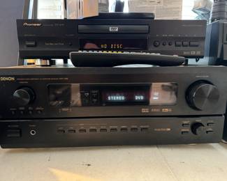 Pioneer DV-434 DVD Player & Denon AVR-1082 Precision Audio Component / AV Surround Receiver 