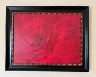 Framed Abstract Print on Canvas Signed Shawn Romig 2007 27/250