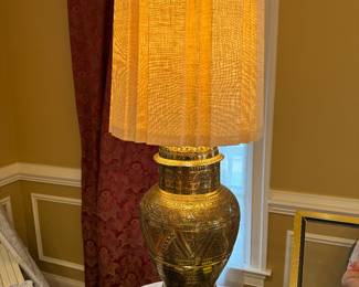Persian Brass Lamp Made in Iran (pr)
