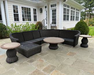 Lane Venture Outdoor Sectional with Accent Tables