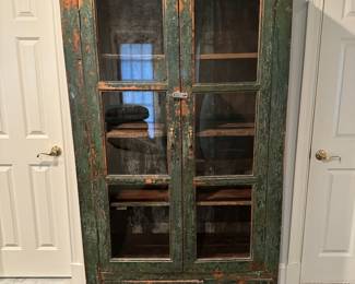 Vintage 2 Door / 2 Drawer Display Cabinet (77"H x 40"W x 17"D)