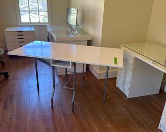 IKEA folding table and desks 