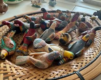 Jalisco Hand-Painted Miniature Birds