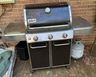 Weber Genesis E3 Grill with 2 Propane Tanks 