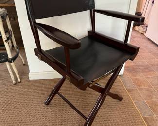 M. Hayat & Bros LTD Leather Seated/Back Director Chairs (7 total)