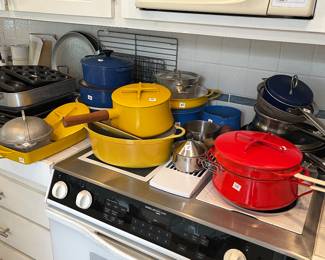 Scandinavian Dansk enamelware and Le Creuset