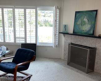 Danish Modern chairs westnova Persian rug