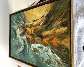 Gorgeous Mid Century Abstract painting