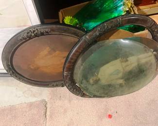 A pair of antique frames