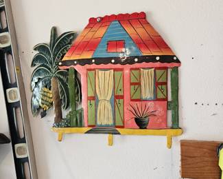 Metal wall art from Bahamas 
$15