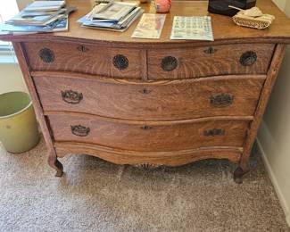 Tiger oak antique dresser $250
