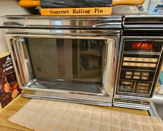 Here's the very cool 79' microwave 
Just like the refrigerator if they don't get there price, they'll just keep it. $300.00 located at upcoming sale in Palm bay