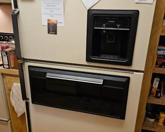 Here's the cool fridge . Everything works great except for the ice machine. If they don't get $400.00 for the fridge they'll keep it.  It'll probably outlast a new fridge that you buy today since it's already been there since 1980's