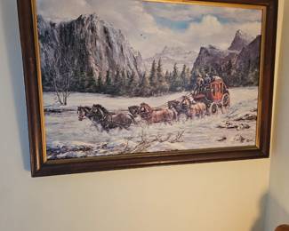 Looks like Annheiser Bush clydesdale's, print. $40