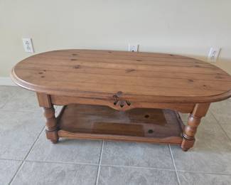 Solid wood coffee table $75