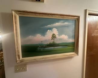 We have 2 highwaymen paintings coming up in a sale made April. This is one of them painted by mcclendon 
$2,500.00 They're both sofa 
sized paintings( meaning larger ones)
THESE ARE NOT AT THIS LOCATION 