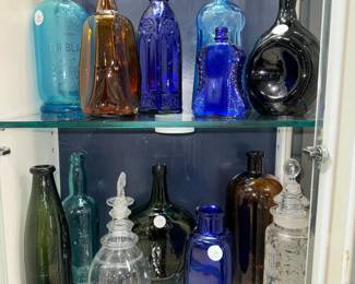 Vintage Colored Glass Bottles Orlando Auction