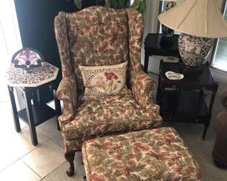 Southwood Wingback Chair with Ottoman