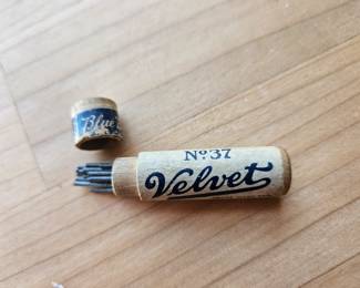 Vtg. Velvet American Pencil Co HB Mechanical Refill Leads Wood Tube!!