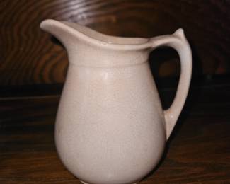 E&C Challinor England Stone China Small Pitcher crackled beige!