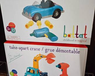 Battat Take Apart Crane Truck and Roadster!