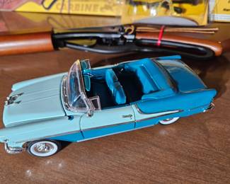 1955 Oldmosbile Super 88 Convertible Green Welly DieCast Car