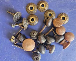 Vintage Brass & Wooden Knobs!
