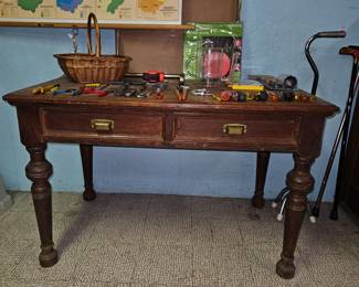Vtg Library Table!