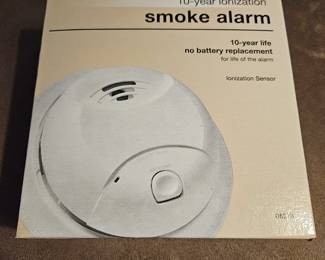 Ionization Smoke Alarm 10-Year Life, No Battery Replacement for life of the alarm

