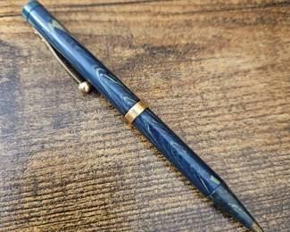Vintage Waterman’s Ideal Pencil Rippled Green Hard Rubber