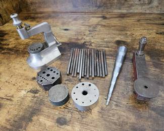 Vtg. Favorite GB Watchmakers Punch w/ Unbranded, K&D Riveting/Staking Tools, Switzerland