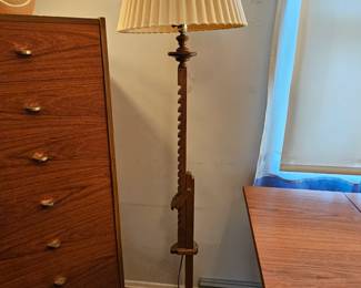 1940’s Frances Elkins Adjustable Ratchet Floor Lamp Tell City Furniture!